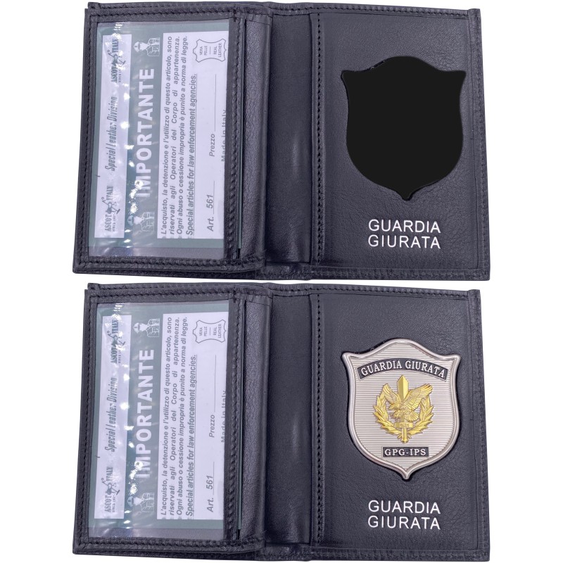 561SP Portafoglio in Pelle Guardia Giurata Senza Placca by Ascot