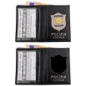 561SP Portafoglio in Pelle Polizia Locale Senza Placca by Ascot
