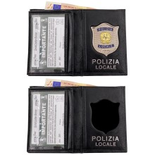 561SP Portafoglio in Pelle Polizia Locale Senza Placca by Ascot
