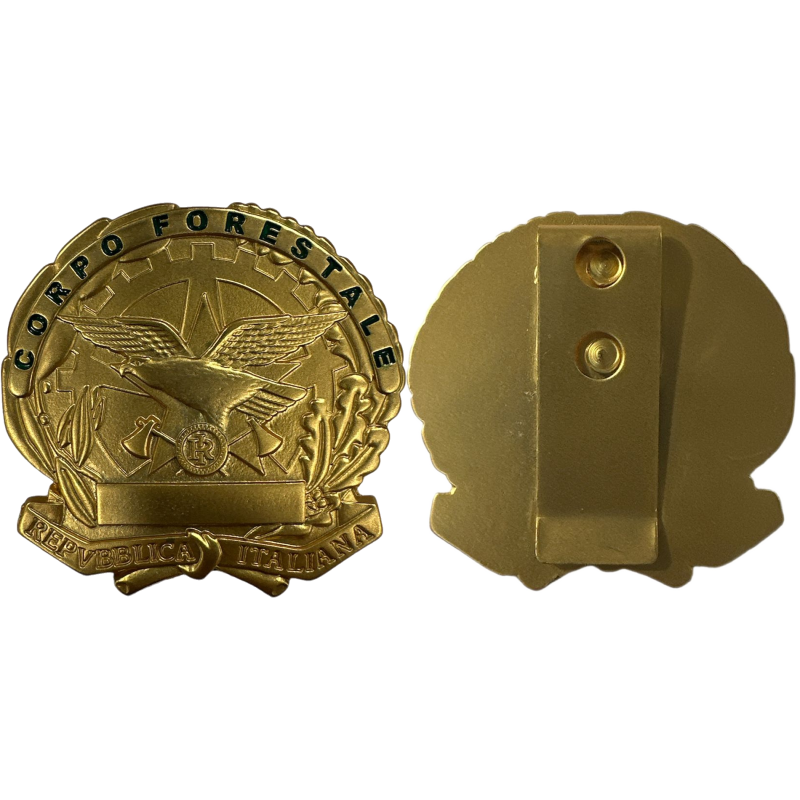 AS15 Placca Corpo Forestale Dorata by Ascot