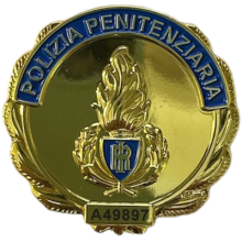 AS44/O Placca Polizia Penitenziaria Dorata by Ascot