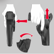 DCA800 CAMA Liv.III Fondina MANCINA in Polimero 1For2 per Beretta 92 by Vega Holster