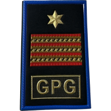 Tubolari GPG Luogotenente stella 6 punte Blu