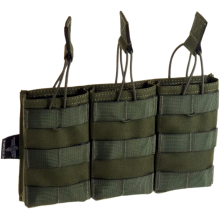 Tasca Tripla Porta Caricatori 5.56 MOLLE colore Olive Drab By Invader Gear