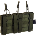 Tasca Tripla Porta Caricatori 5.56 MOLLE colore Olive Drab By Invader Gear