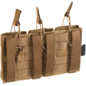 Tasca Tripla Porta Caricatori 5.56 MOLLE colore Coyote By Invader Gear