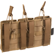 Tasca Tripla Porta Caricatori 5.56 MOLLE colore Coyote By Invader Gear
