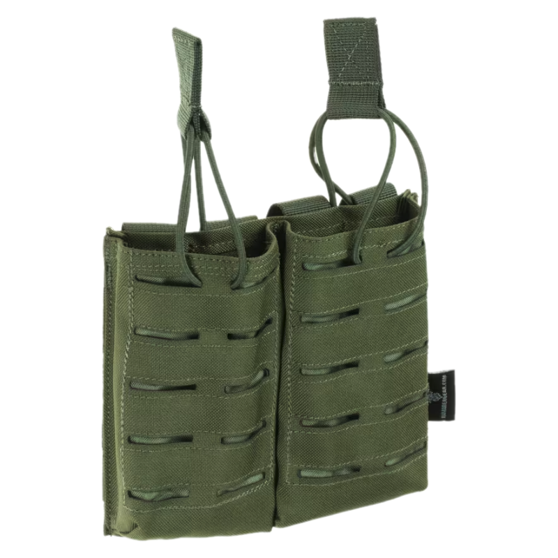 Tasca Doppia Porta Caricatori 5.56 Laser Cut colore Olive Drab By Invader Gear