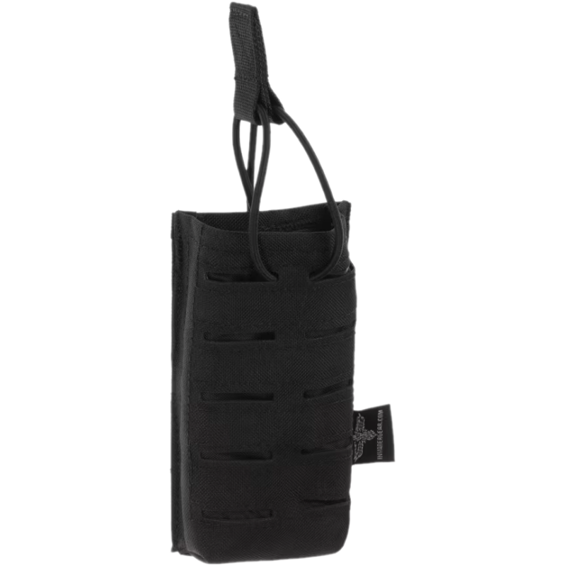 Tasca Singola Porta Caricatore 5.56 Laser Cut colore Nero By Invader Gear