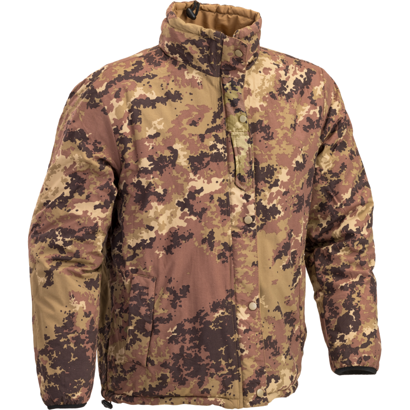 Giacca Reversibile con Sacchetto di Compressione Colore Vegetato/Tan b