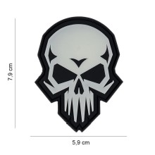 Patch PVC Psyco Skull Glow