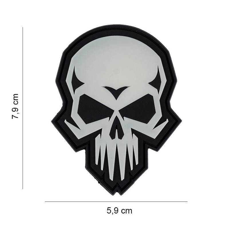 Patch PVC Psyco Skull Glow