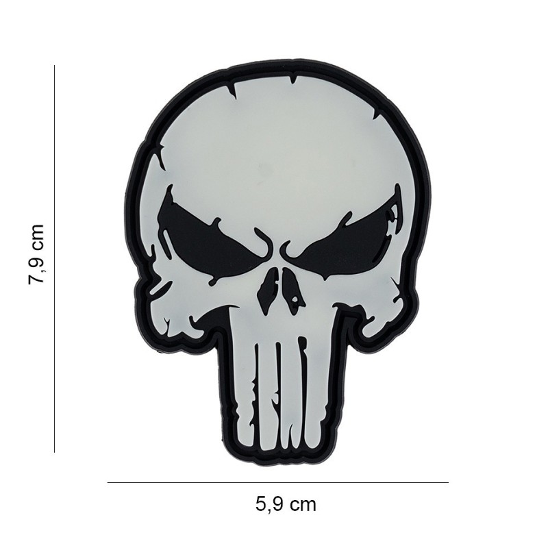 Patch PVC Punisher Skull Glow