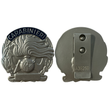 AS10 Placca Arma dei Carabinieri Argento Satinato by Ascot