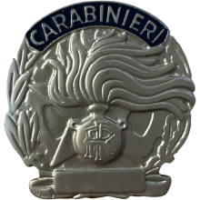 AS10 Placca Arma dei Carabinieri Argento Satinato by Ascot