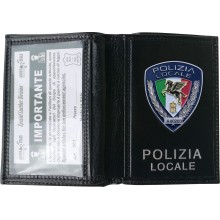 561P Portafoglio in Pelle Polizia Locale Logo Pegaso by Ascot