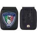 604 Porta Placca sia da Cintura che da Collo Polizia Locale Logo Pegaso by Ascot