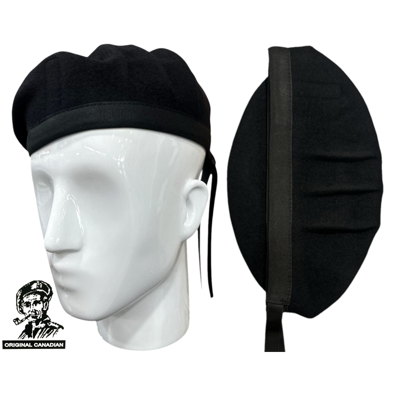 Basco Canadese Cavalleria 3 Pieghe Colore Nero