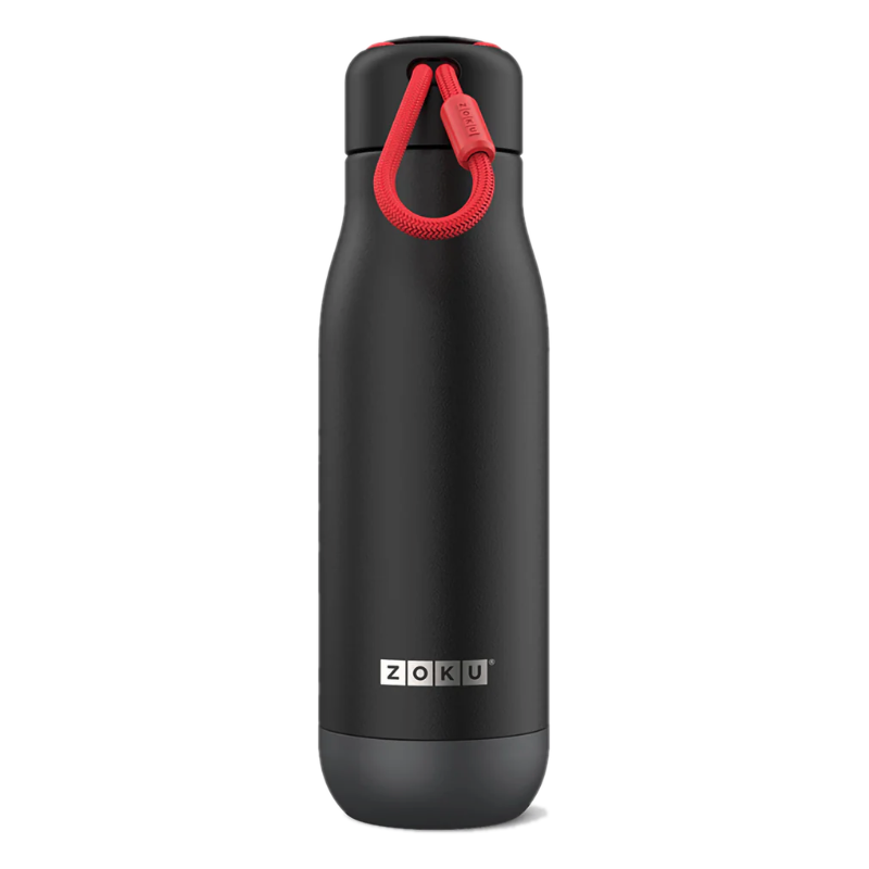 Bottiglia Thermos Acciaio Inossidabile Black Satinato 500 ml by Zoku