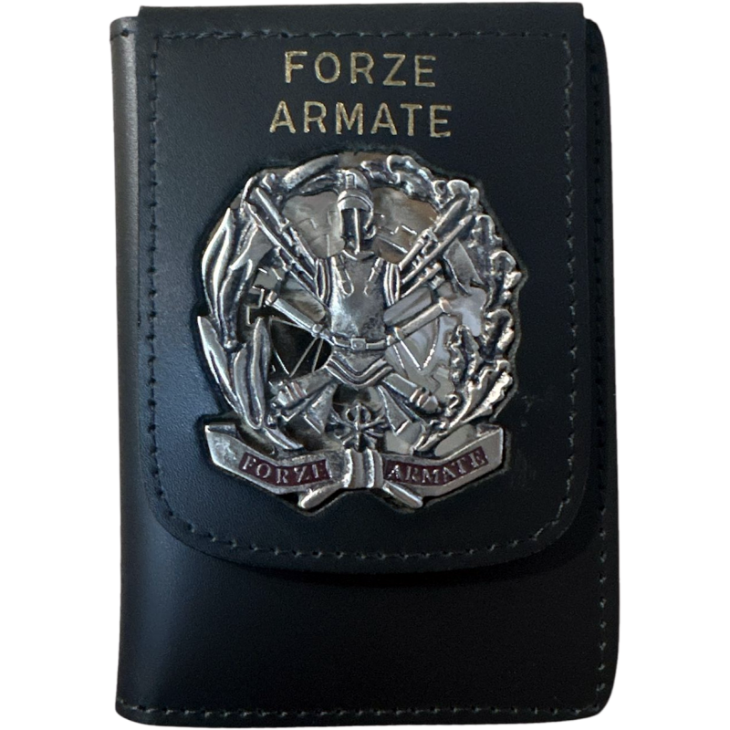 1WD54 Portafoglio con Placca Forze Armate By Vega Holster