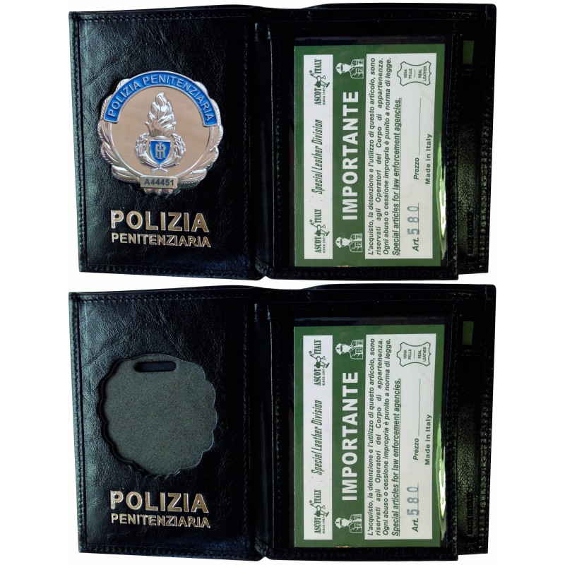 Ascot 580SP Portafoglio in Pelle Polizia Penitenziaria