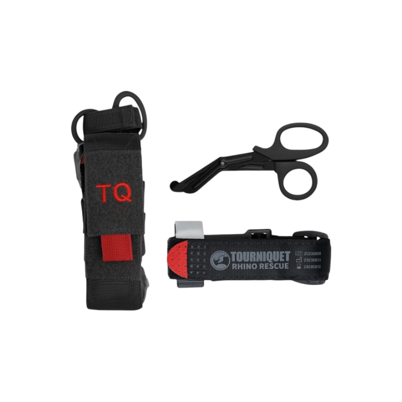 Kit Tasca/Tourniquet/Forbici (Nero) by Rhino Rescue