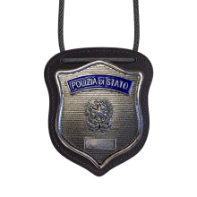 603SP Porta Placca da Collo Polizia di Stato PL GG Senza Placca by Ascot