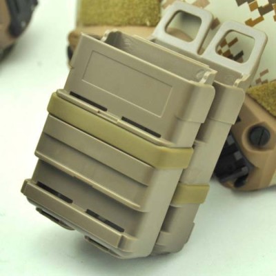 Doppio Porta Caricatore Fast Mag 556 per MOLLE Colore Tan by FMA