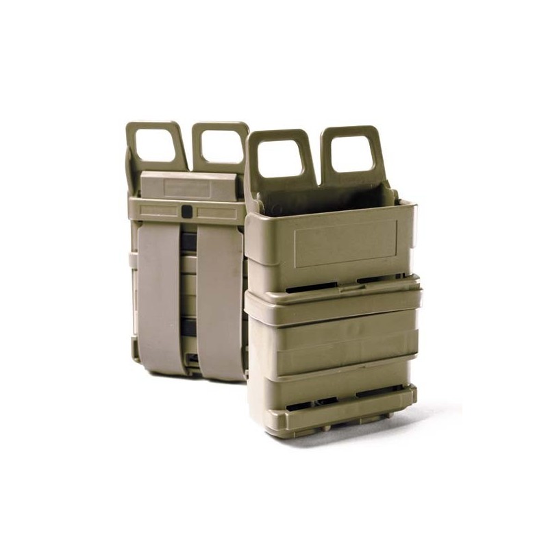 Doppio Porta Caricatore Fast Mag 556 per MOLLE Colore Tan by FMA