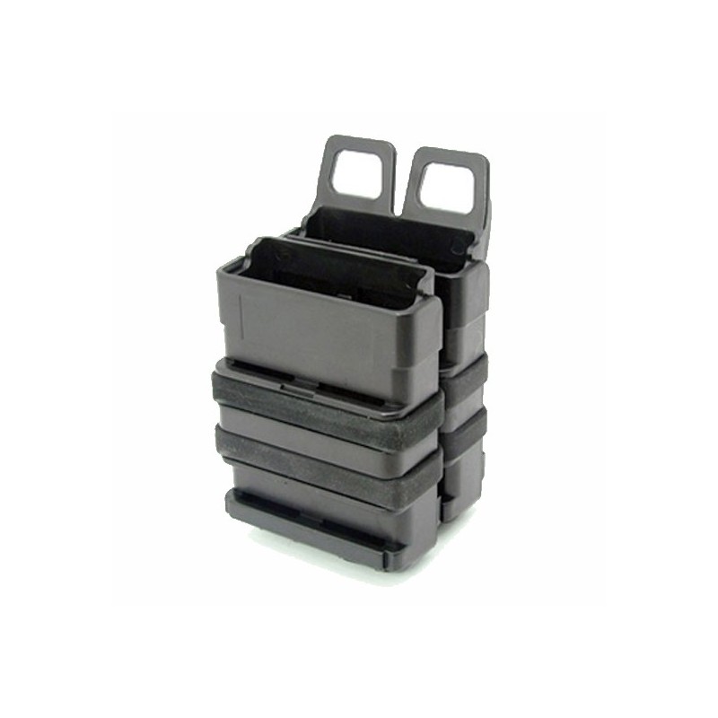 Doppio Porta Caricatore Fast Mag 556 per MOLLE Colore Nero by FMA