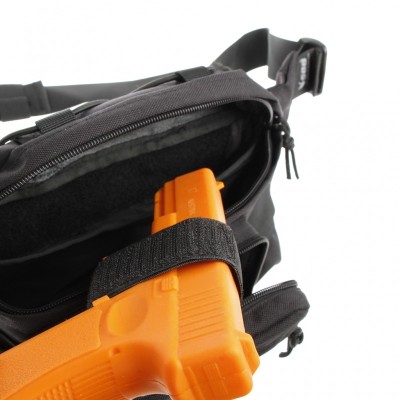 Marsupio Tattico con Elastici e Velcro Colore Nero by Outac