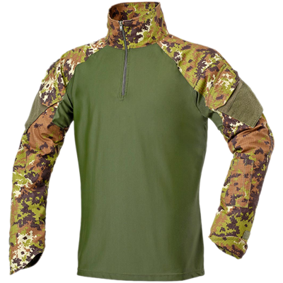 Combat Shirt in RipStop e Torso Lycra Colore Vegetato by Defcon 5