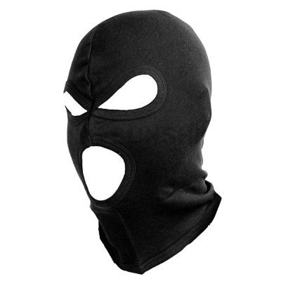 Passamontagna Balaclava 3 Fori in Cotone Colore Nero by Defcon 5
