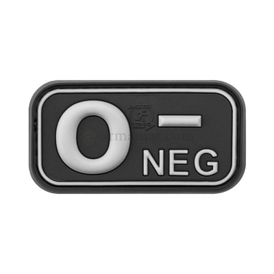 Patch PVC Blood 0- (Nera)