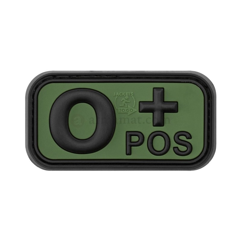 Patch PVC Blood 0+ (OD)