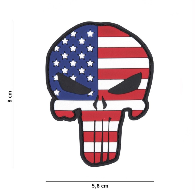 Patch Punisher USA con velcro