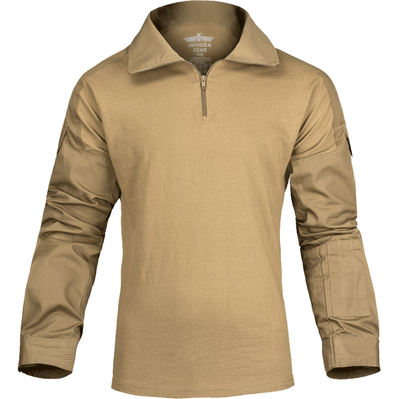 Combat Shirt in RipStop e Torso Cotone Colore Coyote by Invader Gear