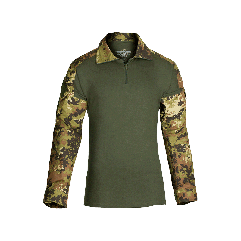 Combat Shirt in RipStop e Torso Cotone Colore Vegetato by Invader Gear