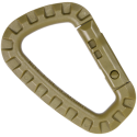 Moschettone in Polimero Carabiner colore Tan by FMA