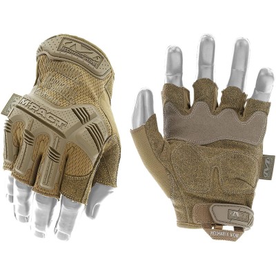 Guanti Tattici Mezze Dita con Protezioni M-Pact Colore Coyote by Mecha