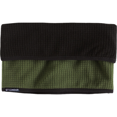 Collare Reversibile in Micro Pile a Griglia Colore Verde/Nero by Condo