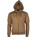 Felpa Tactical Hook Con Cappuccio Zip e Velcri Colore Coyote by Mil-Te
