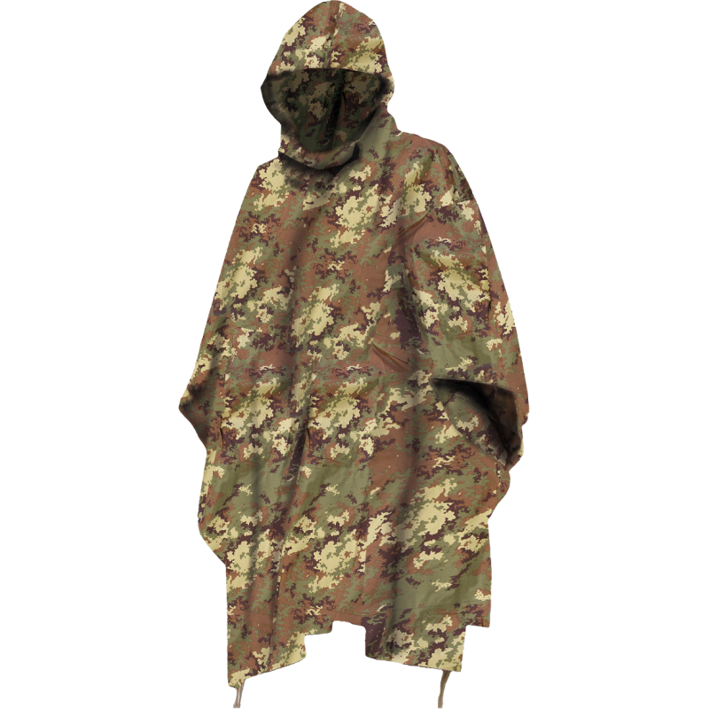 Poncho Impermeabile Ripstop con Occhielli Colore Vegetato by Mil-Tec
