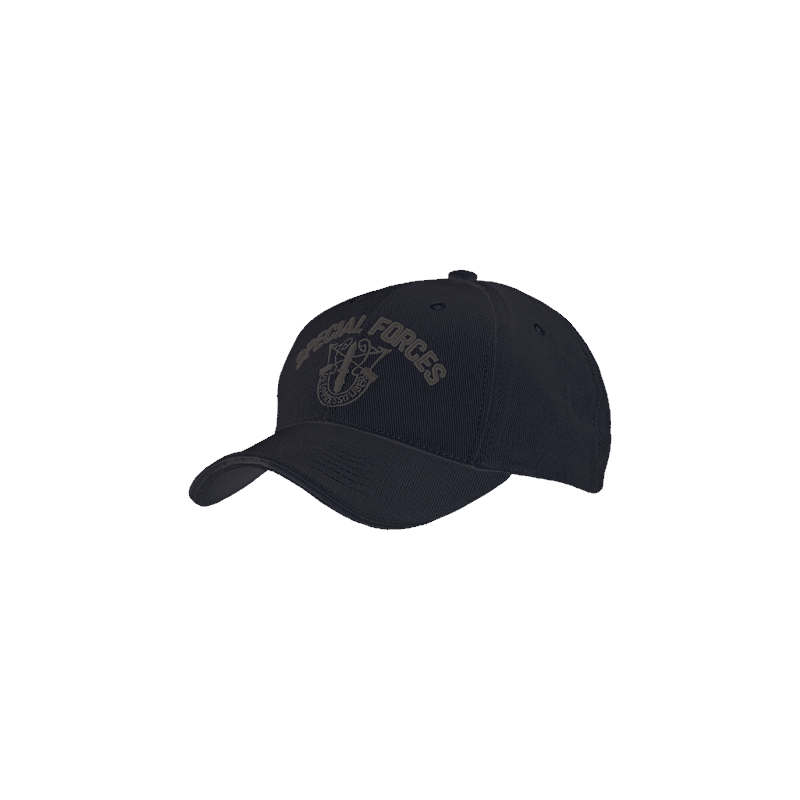 Baseball Cap Berretto Logo Special Forces Colore Nero by Fostex