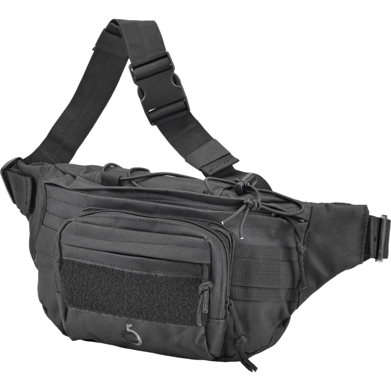 Marsupio Tattico con Elastici e Velcro Colore Nero by Outac