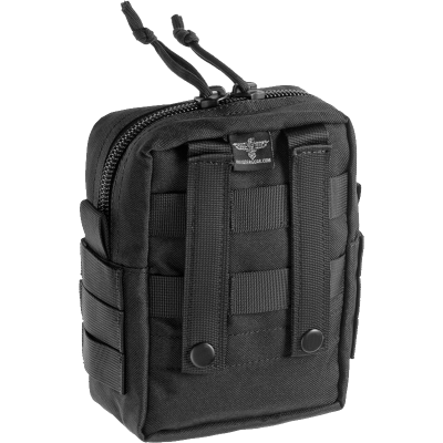 Tasca Utility Verticale con MOLLE Colore Nero by Invader Gear