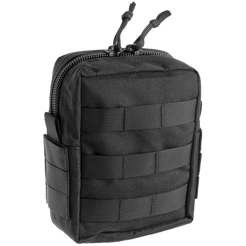 Tasca Utility Verticale con MOLLE Colore Nero by Invader Gear
