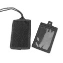 Porta Badge e ID Card con Velcro Rimovibile Colore Nero by Mil-Tec
