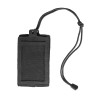 Porta Badge ID Patta Velcro Rimovibie (Nero)