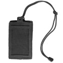 Porta Badge e ID Card con Velcro Rimovibile Colore Nero by Mil-Tec